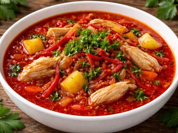 Борщ с курицей