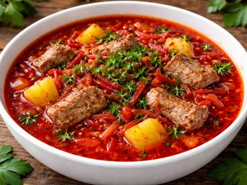 Борщ со свининой