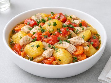 Картофель с курицей