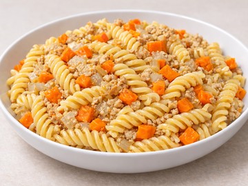 Макароны с куриным фаршем