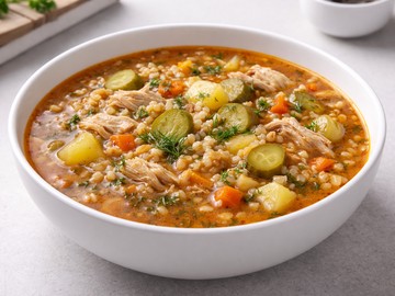 Рассольник с курицей