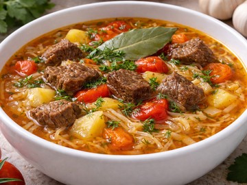 Щи с говядиной