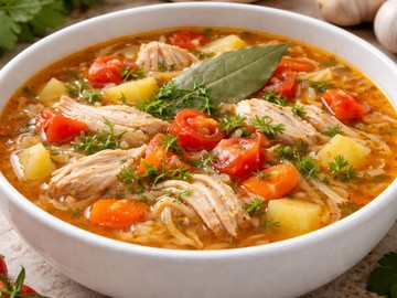 Щи с курицей