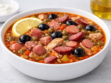 Солянка мясная с копченостями