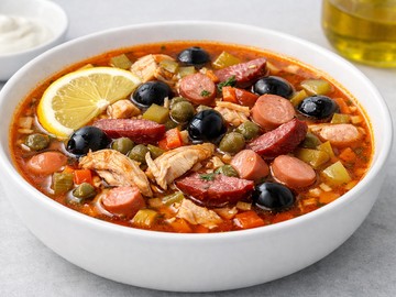 Солянка с курицей