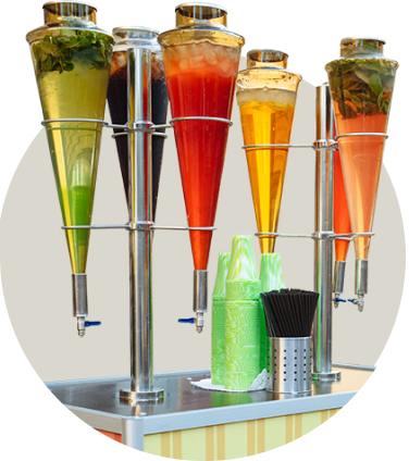 Стойка с напитками на праздник