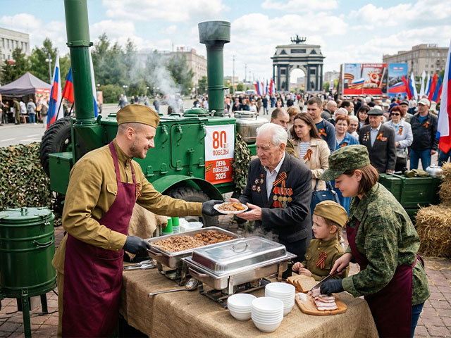 Полевая кухня на 9 Мая 2025 — память жива